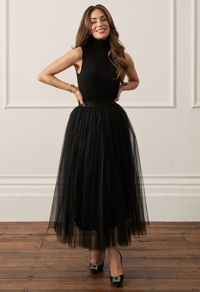スカート Dior Long Skirt With Tulle Flounces Dior Long Skirt With Tulle Flounces – Ellie Belle