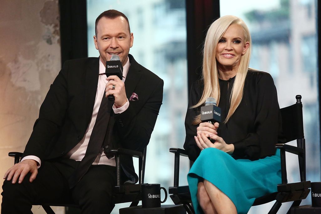 NEW YORK, NY - MARCH 16:  (L-R) Donnie Wahlberg and Jenny McCarthy attend AOL Build Presents "Donnie Loves Jenny" at AOL Studios on March 16, 2016 in New York City.  (Photo by Astrid Stawiarz/Getty Images)