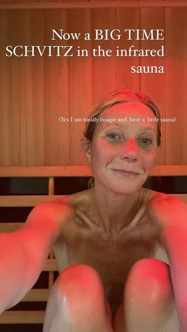 gwyneth paltrow sauna