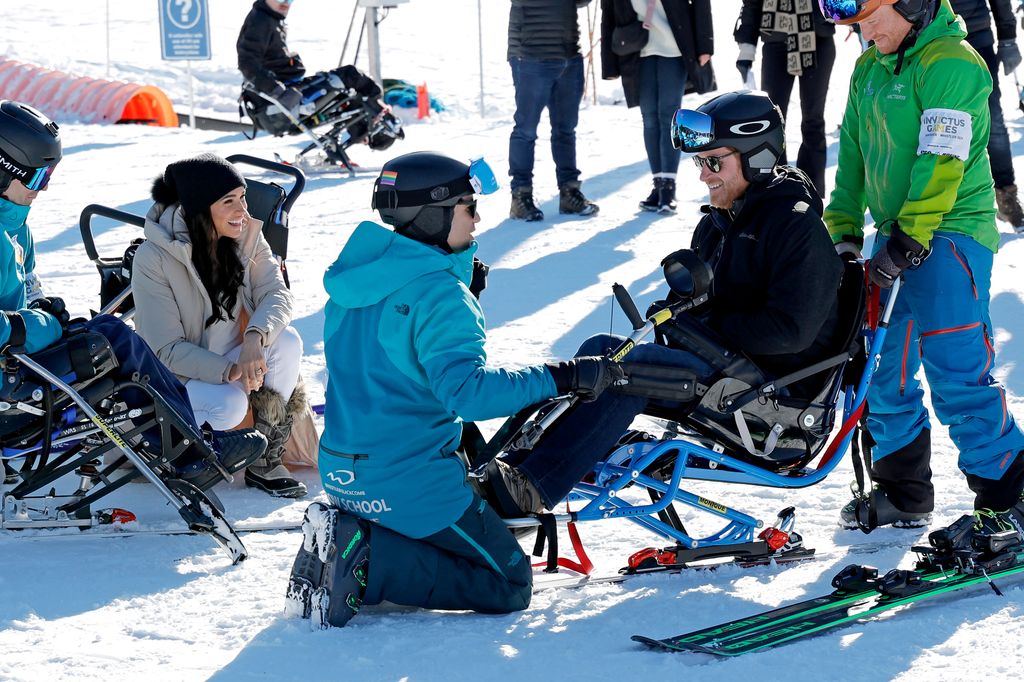Meghan, Duchess of Sussex and Prince Harry, Duke of Sussex attend Invictus Games Vancouver Whistlers 2025's One Year To Go Winter Training Camp on February 14, 2024 in Whistler, British Columbia
