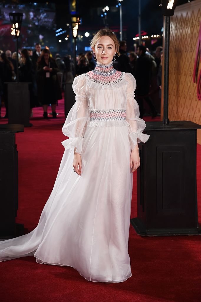 Saorise Ronan attends the European Premiere of Mary Queen of Scots at Cineworld Leicester Square on December 10, 2018 in London, England. (Photo by Eamonn M. McCormack/Eamonn M. McCormack/Getty Images for Universal Pictures)