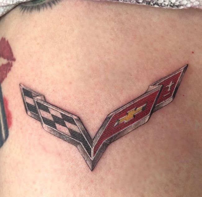 Kaotic Ink Tattoo  Piercing Studio  Corvette emblem Thanks for looking  4016268919  Facebook