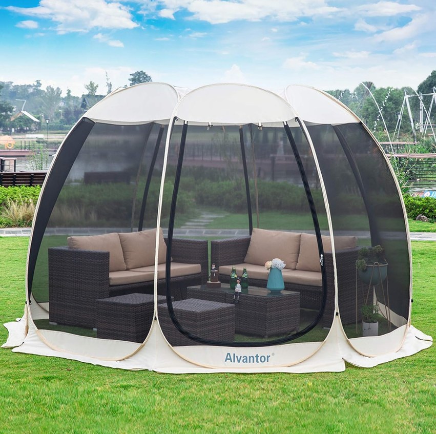  alvantor pop up screen dome white