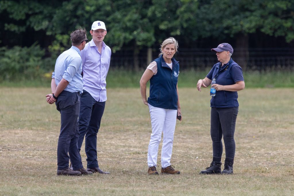The 21-year-old is taking part in the annual event over the weekend on the Royal Sandringham estate
