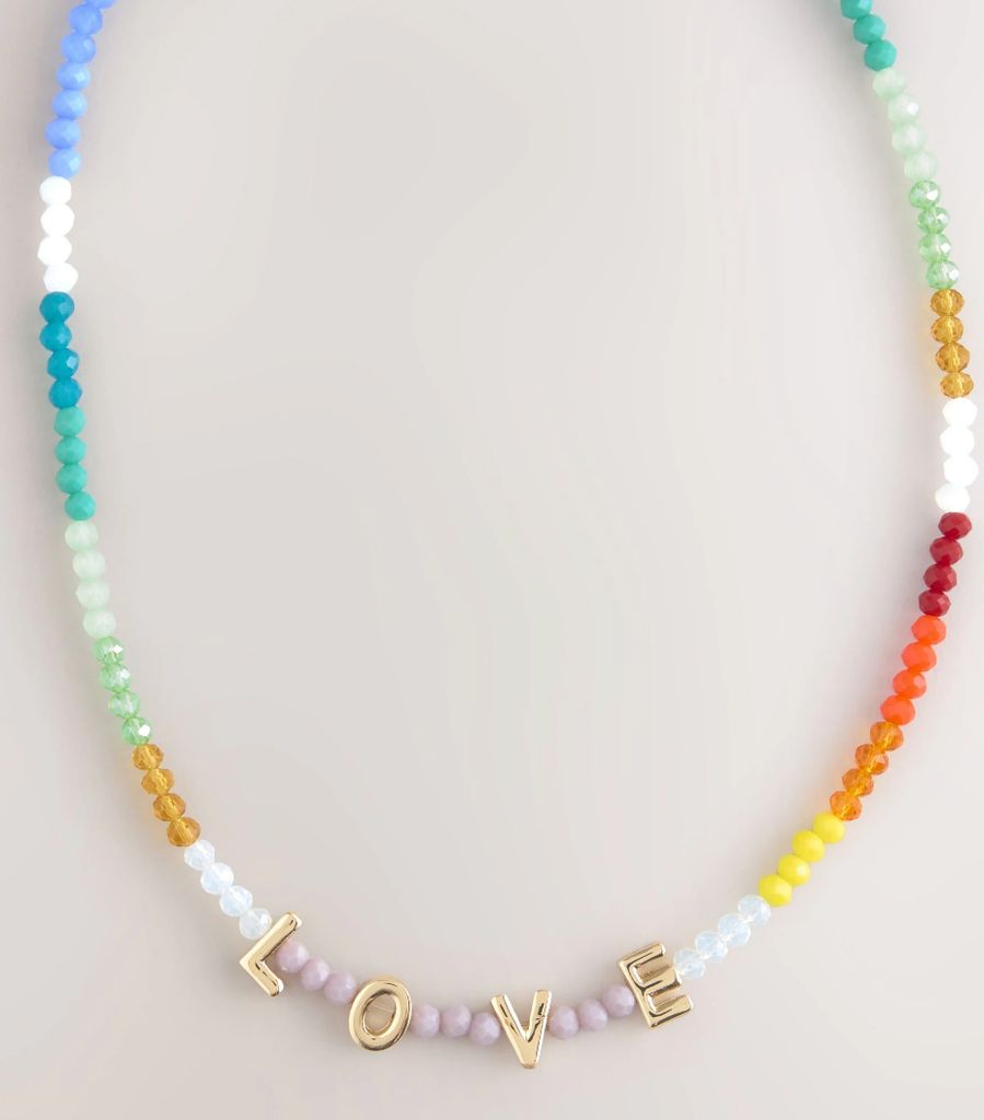 Next Multicolour Beaded Love Necklace