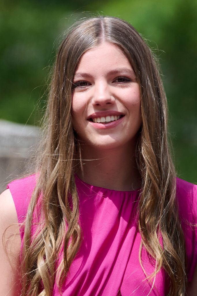Princess Sofia smiling on the day of her confirmation