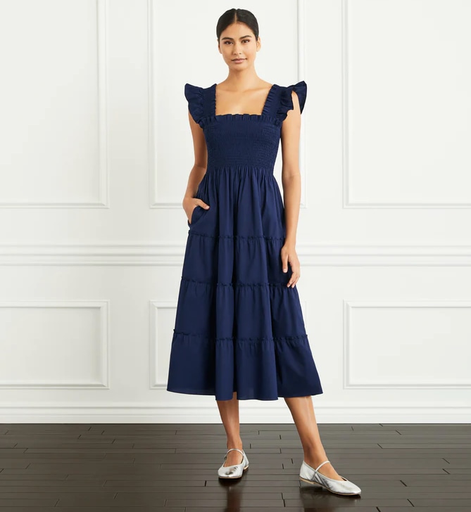 hill house ellie nap dress in navy like princess beatrice