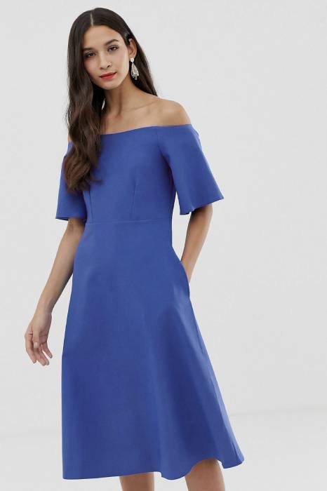 asos blue dress