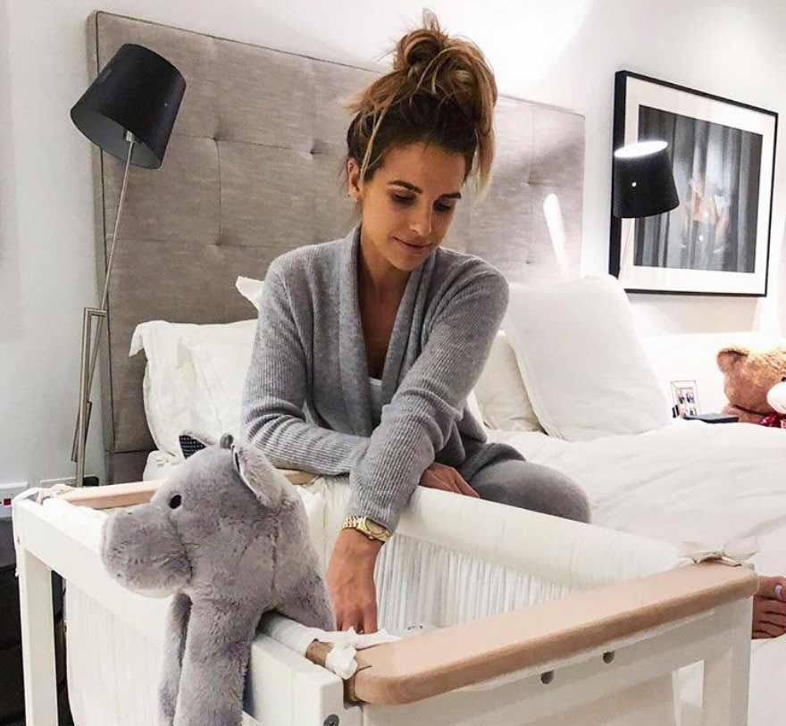 Vogue Williams Spencer Matthews bedroom cot