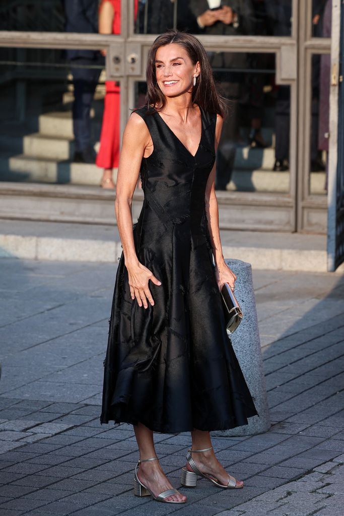 Queen Letizia of Spain attends the opening of the 2024/2025 season of the Royal Theatre on September 23, 2024 in Madrid, Spain. (Photo by Pablo Cuadra/Getty Images)