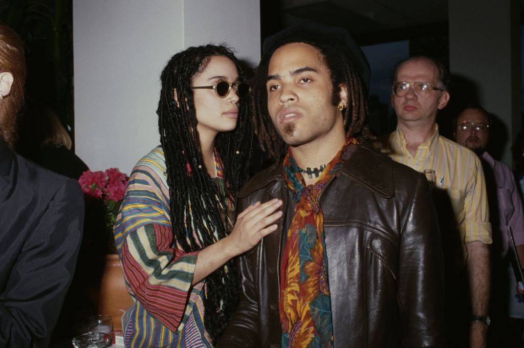 Lisa with Lenny Kravitz in 1987.  