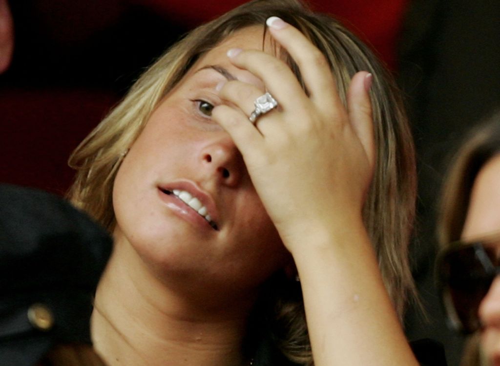 Coleen McLoughlin flashed her engagement ring at the FIFA World Cup Germany 2006 