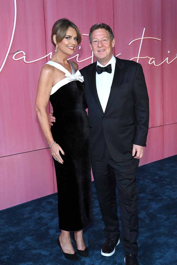 Savannah Guthrie and Michael Feldman at the 2022 Vanity Fair Oscar Party
