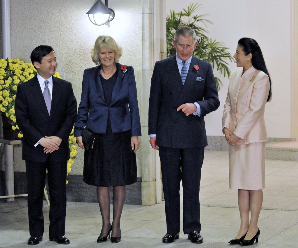 King Charles and Queen Queen with Emperor Naruhito and Empress Masako