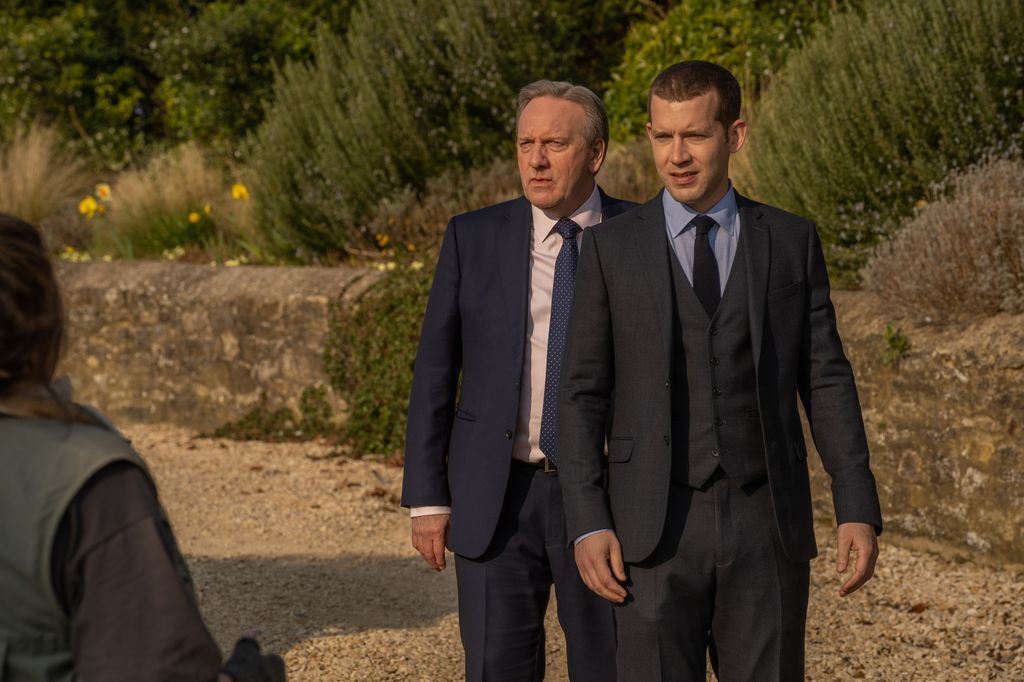 Nick Hendrix as DS Jamie Winter and Neil Dudgeon as DCI John Barnaby in Midsomer Murders 