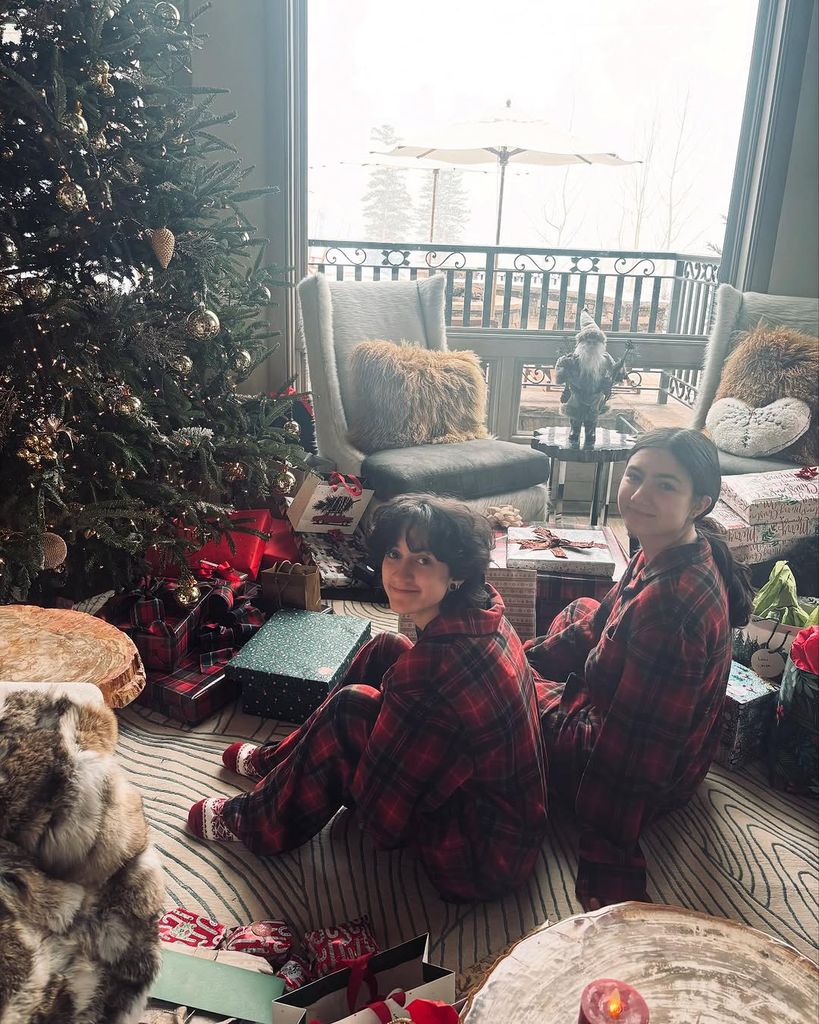 Jennifer Lopez's child Emme and her cousin Lucie in matching pyjamas 