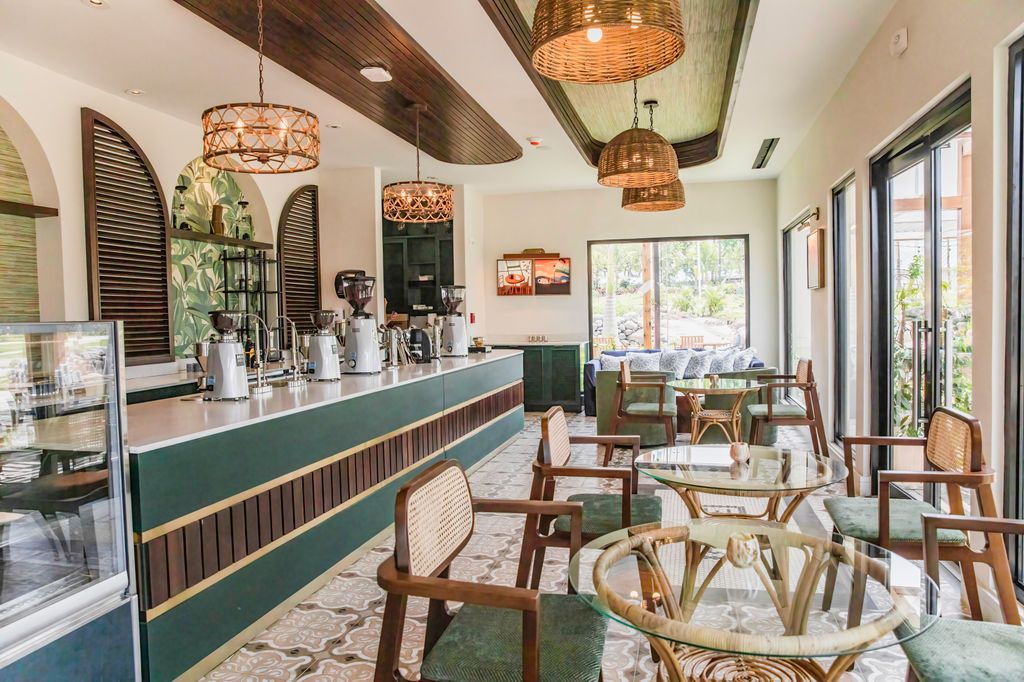 Blum coffee shop at Sandals Dunn's River