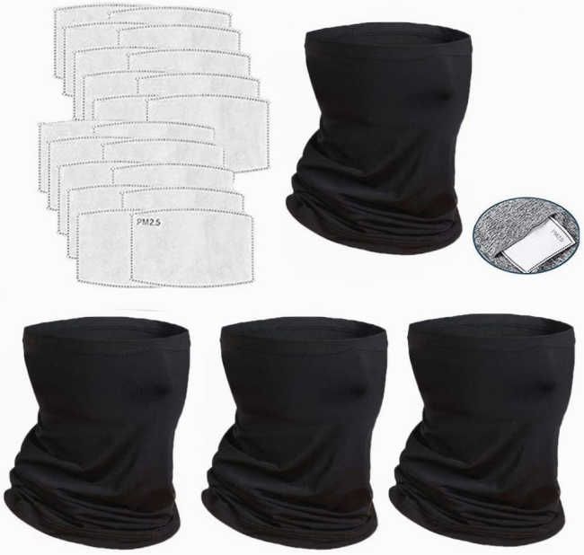 neck gaiter with filter pack