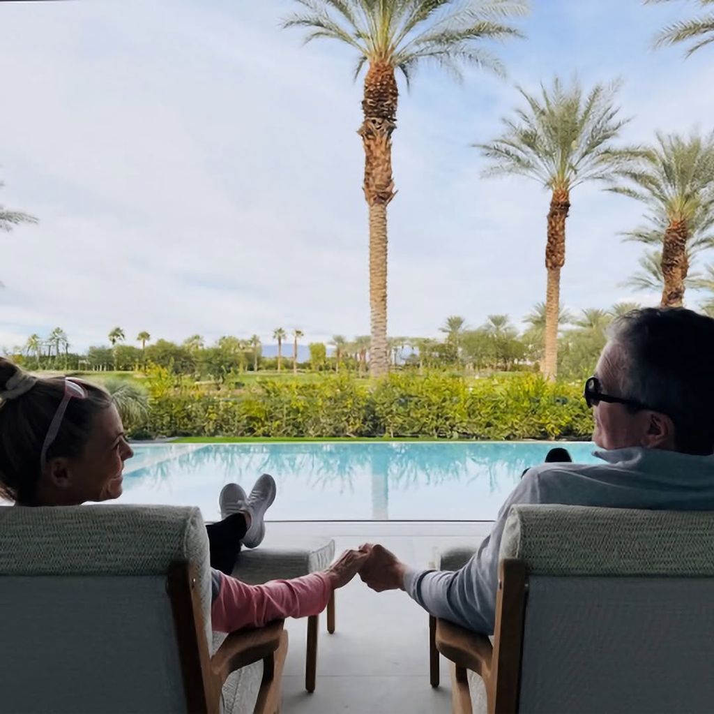 Vanna and John enjoying the view