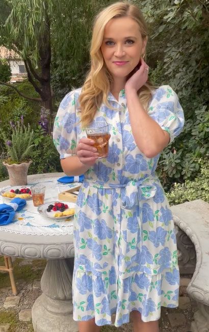 reese birthday sky floral party dress