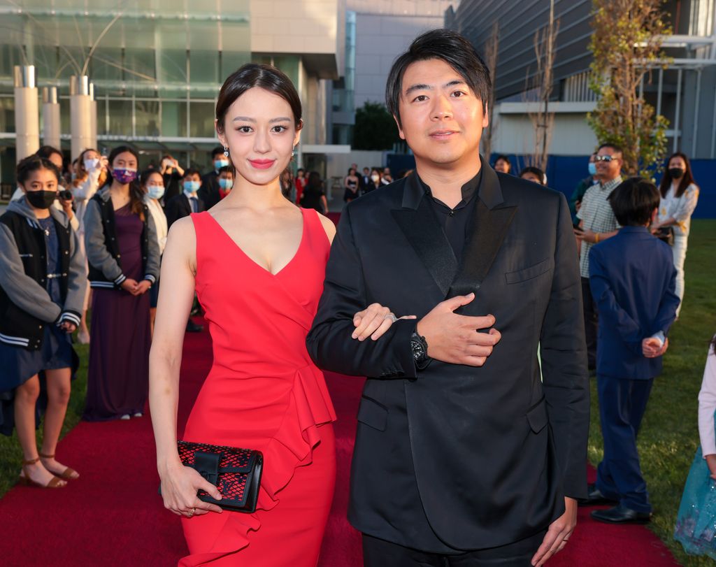 Gina Alice and Lang Lang attend a special evening with Lang Lang at Segerstrom Center For The Arts in 2022