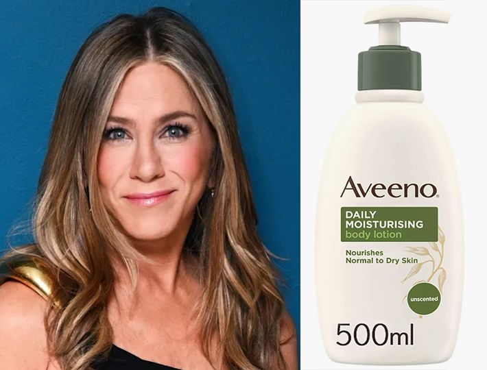 Jennifer Aniston: Aveeno daily moisturising body lotion