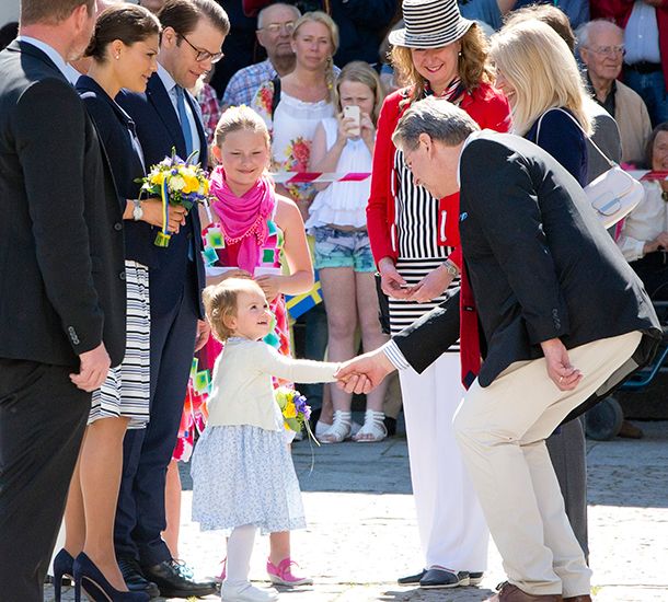 Princess Estelle of Sweden carried out her first official engagement on ...