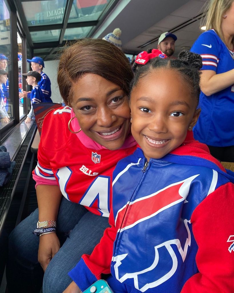 Nova Diggs with her grandmother, Stephanie Diggs