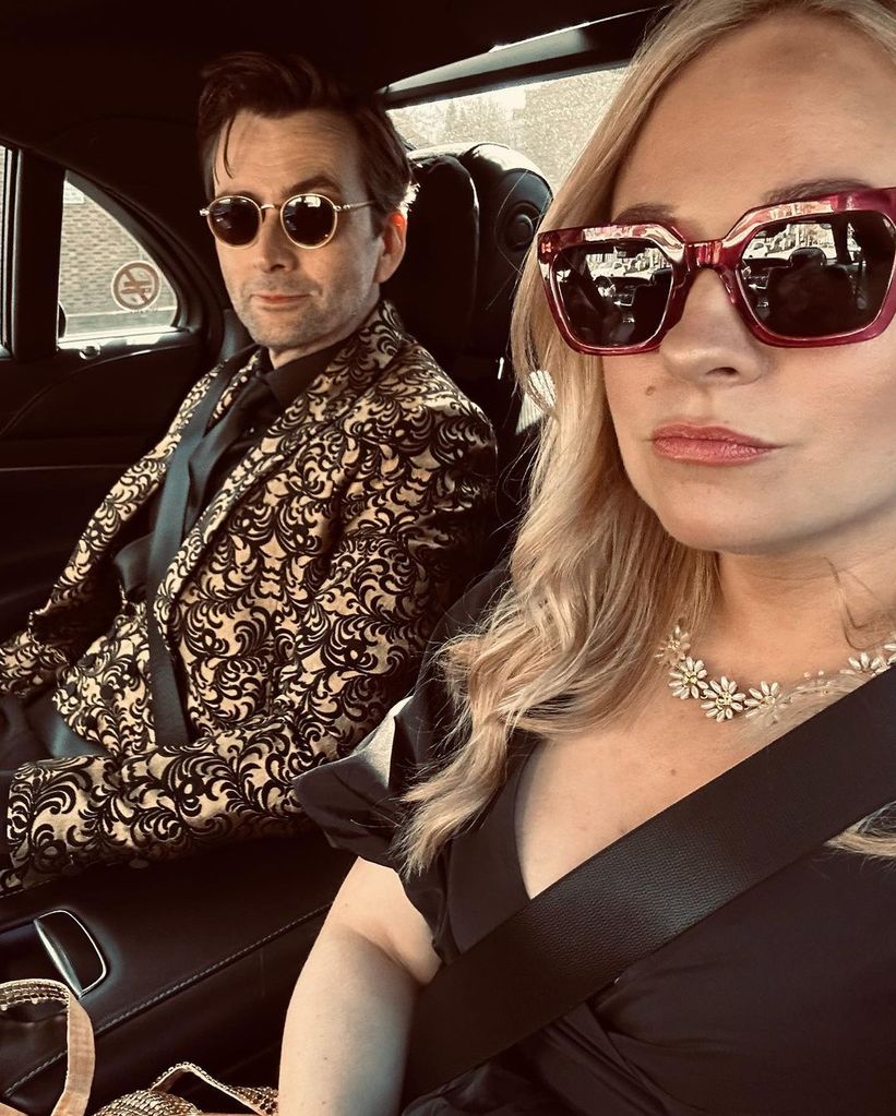 David and Georgia Tennant en route to the Olivier Awards