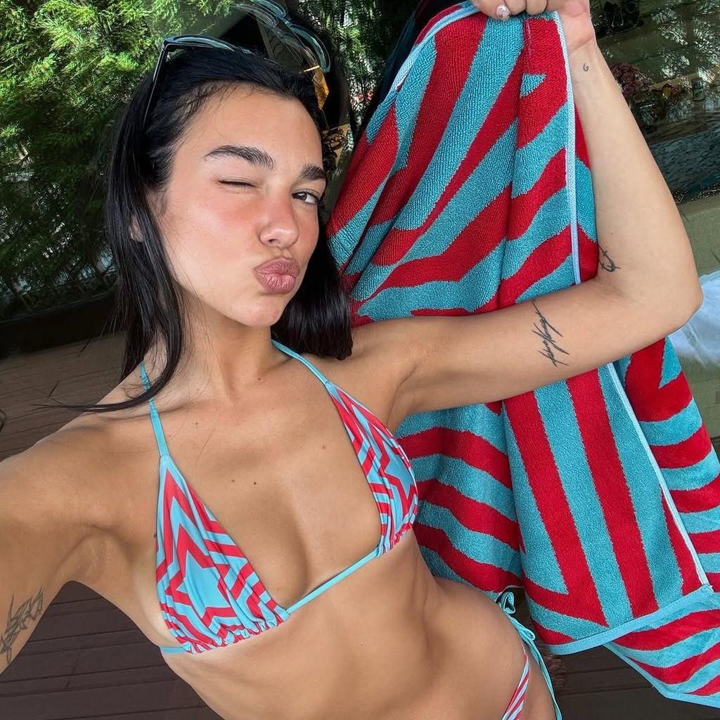 Dua works hard for her bikini body