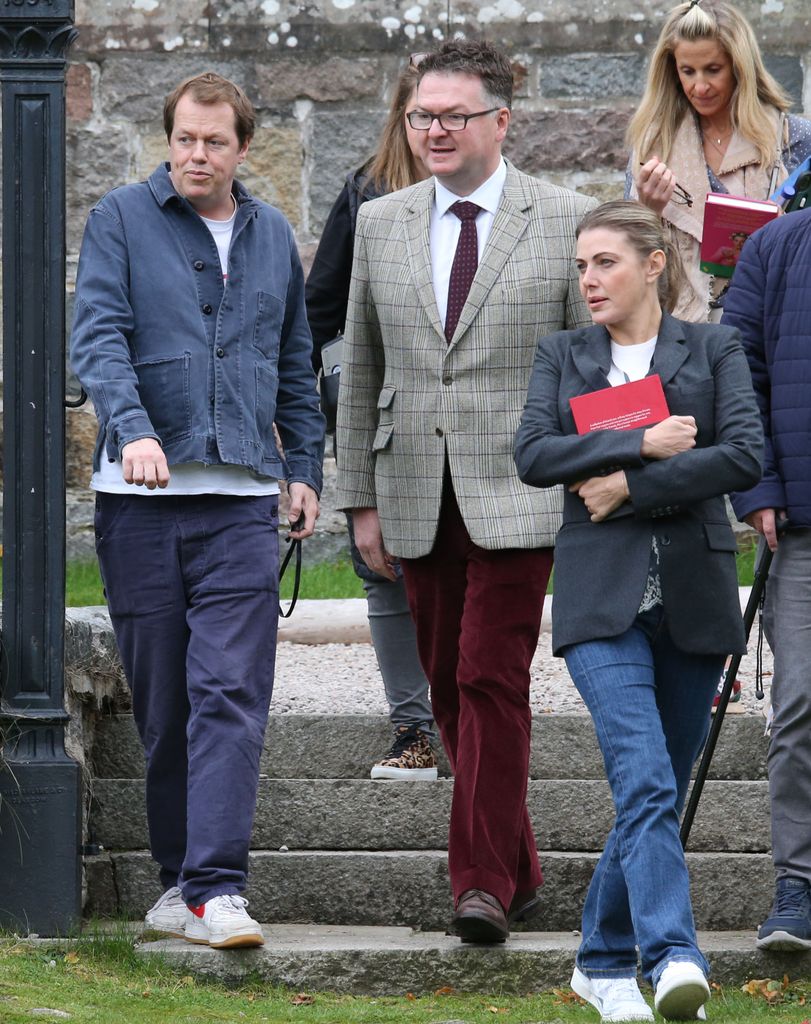 (L) Tom Parker Bowles also attended the Braemar Literary festival
