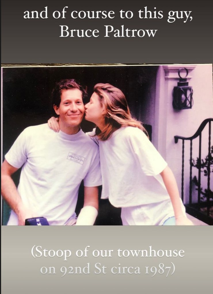 Photo shared by Gwyneth Paltrow on Instagram in honor of Father's Day of her and her late dad Bruce Paltrow pictured circa 1987 when she would have been 15