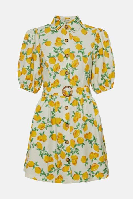 oasis lemon print dress