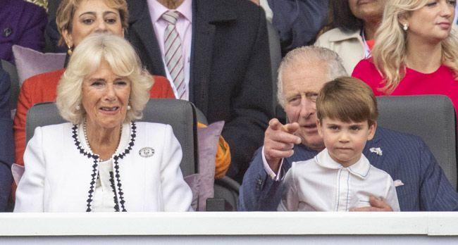 King Charles and Camilla at Platinum Jubilee pageant