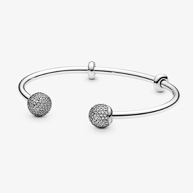 silver bracelet compatible with pandora disney charm