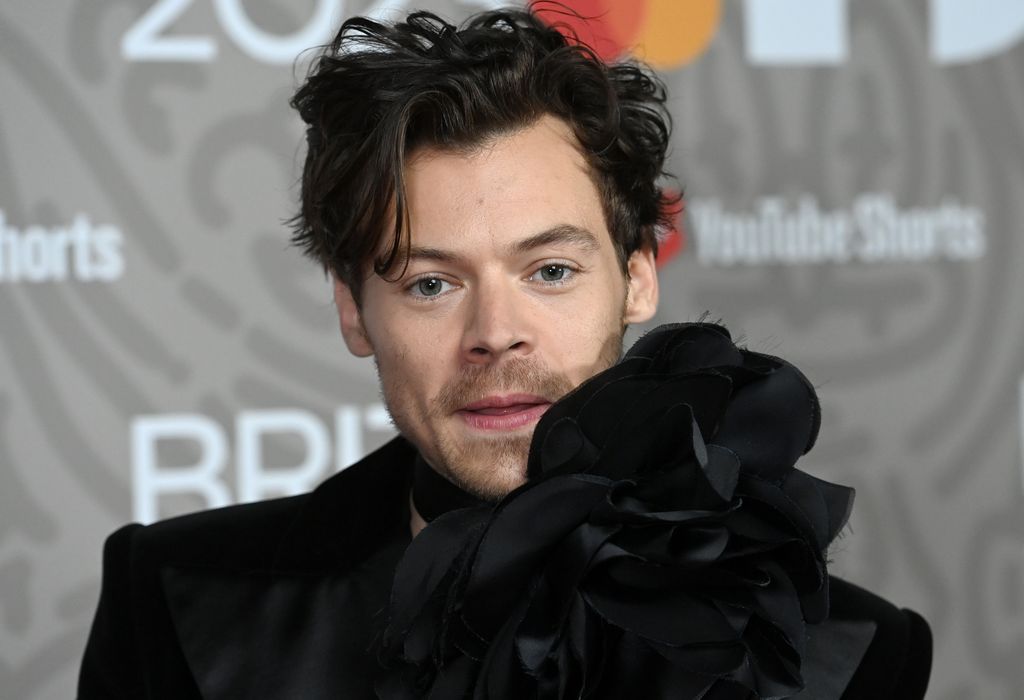 LONDON, ENGLAND - FEBRUARY 11: (EDITORIAL USE ONLY) Harry Styles attends The BRIT Awards 2023 at The O2 Arena on February 11, 2023 in London, England. (Photo by Dave J Hogan/Getty Images)