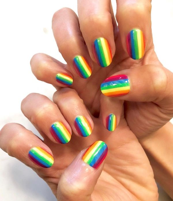 rainbow mani