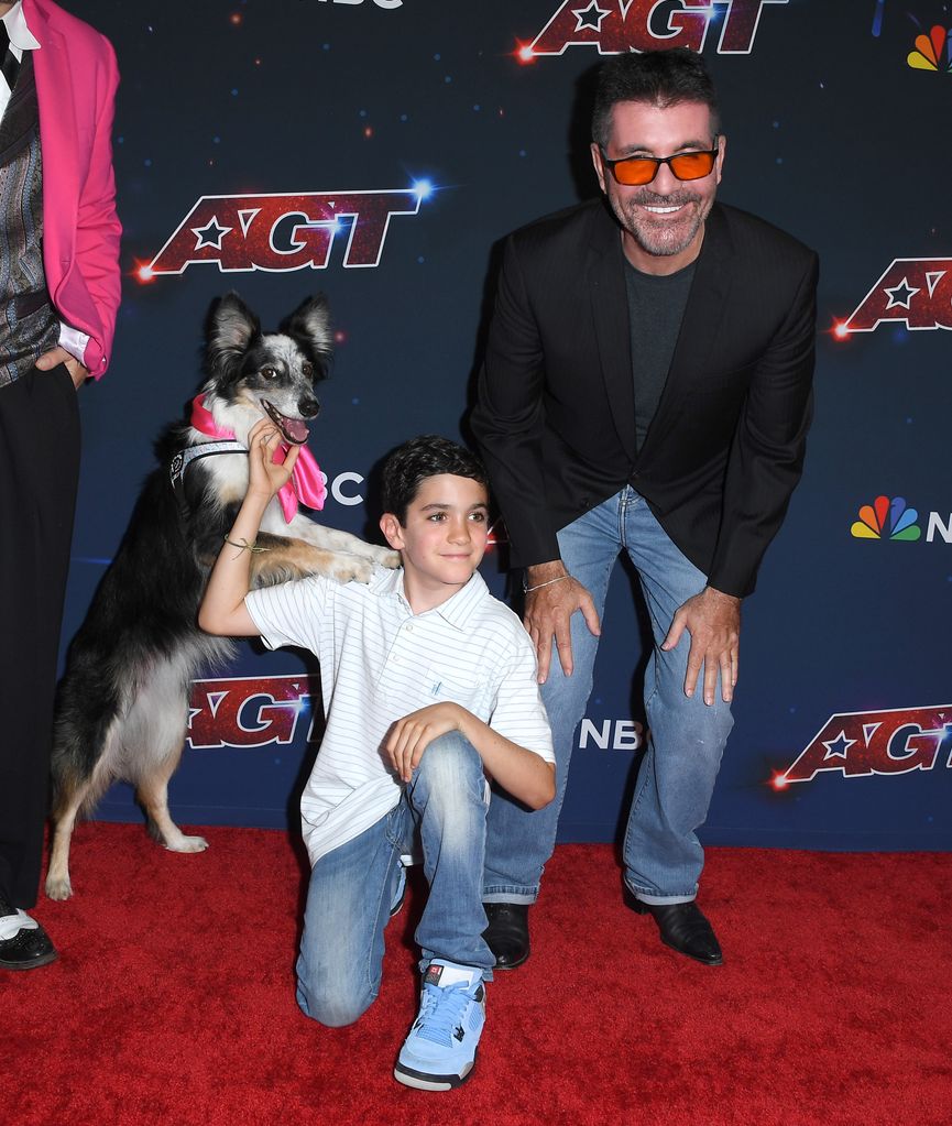 Hurricane, Eric Philip Cowell, and Simon Cowell on the red carpet 