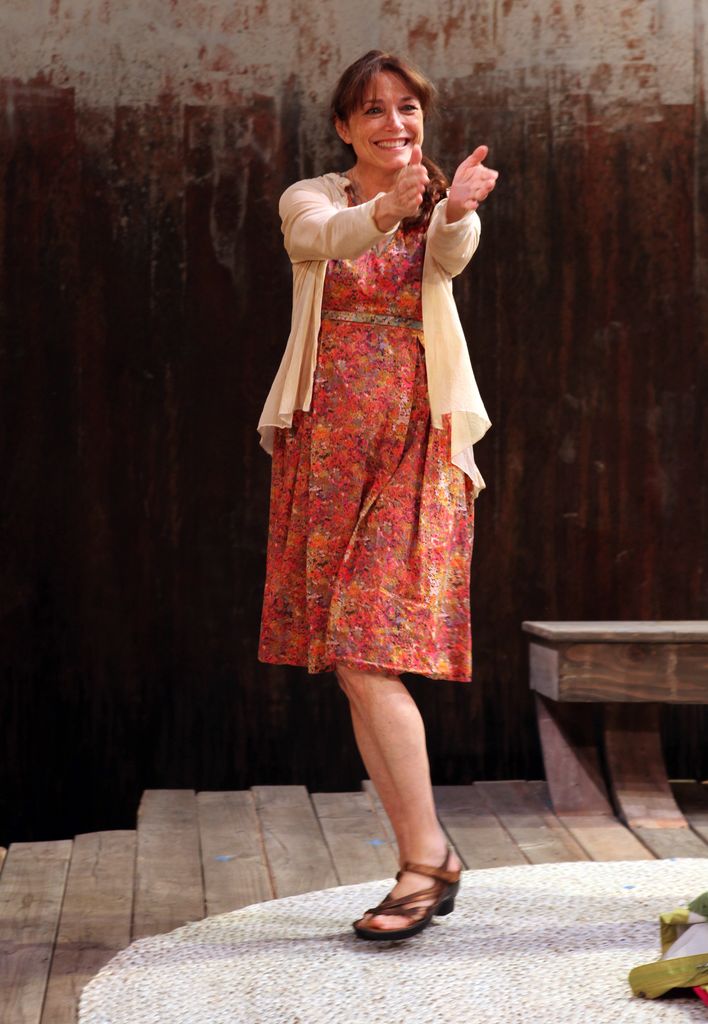 Curtain Call: Karen Allen attending the Opening Night Performance of The Rattlestick Playwrights Theater Production of 'A Summer Day' at the Cherry Lane Theatre on 10/25/2012 in New York. (Photo by Walter McBride/Corbis via Getty Images)