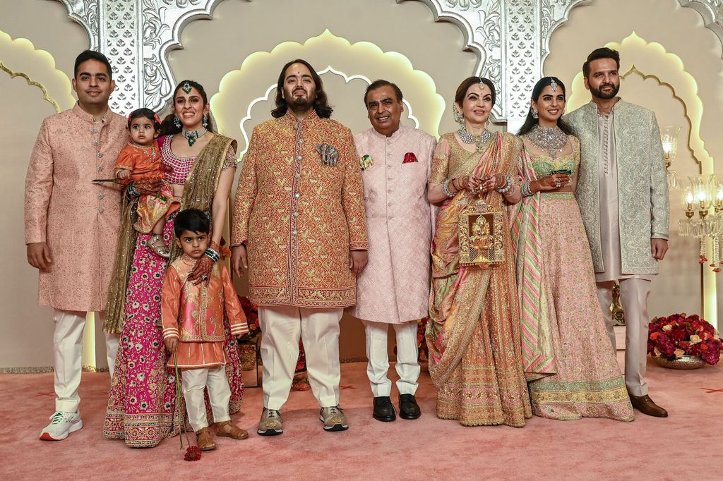 Mukesh Ambani with family