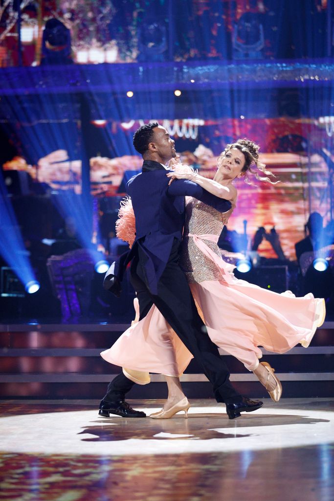 Johannes Radebe and Annabel Croft on Strictly Come Dancing