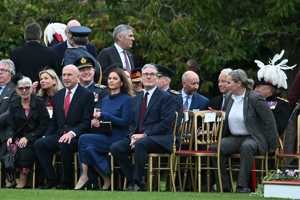 A photo of Keir Starmer and Lady Starmer on the East Lawn at Windsor Castle