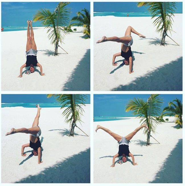 tamzin outhwaite yoga on beach