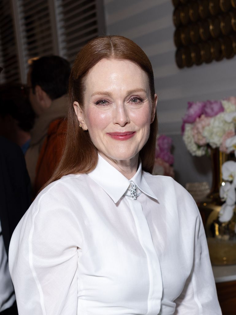 Julianne Moore is seen at the hotel Martinez during the 77th Cannes Film Festival 
