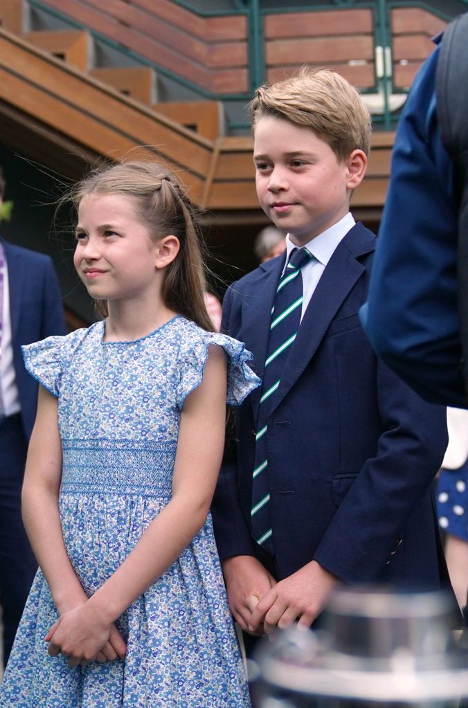 princess charlotte and prince george at wimbledon