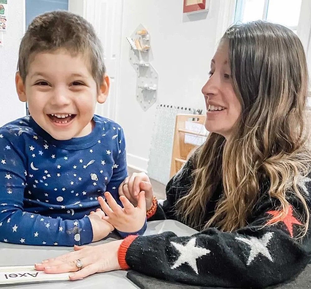photo of jackelyn schultz and son axel