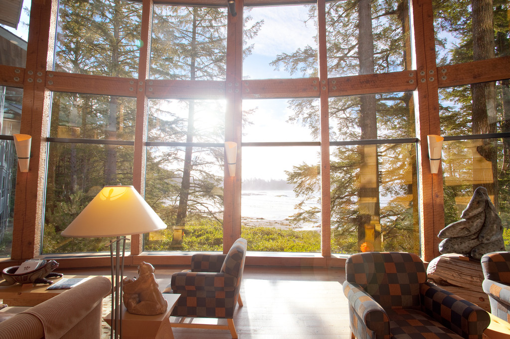 The Wickaninnish Inn in Tofino, Vancouver Island is spectacular