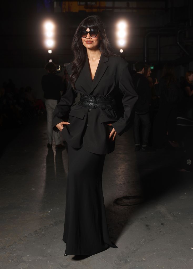 LONDON, ENGLAND - SEPTEMBER 18: Jameela Jamil attends the Oxfam Style For Change show during London Fashion Week September 2025 at Ambika P3 on September 18, 2025 in London, England. (Photo by Shane Anthony Sinclair/Getty Images)