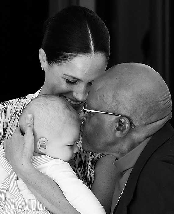 meghan archie desmond tutu kiss