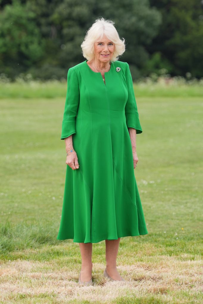 Camilla joins King Charles III and King Carl XVI Gustaf and Queen Silvia of Sweden to plant a Swedish oak tree in the Home Park of Windsor Castle